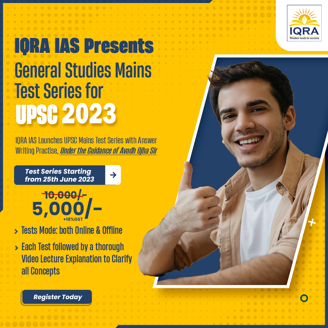 GS Mains Test Series for PRE 2023 GS Mains Test Series for PRE 2023