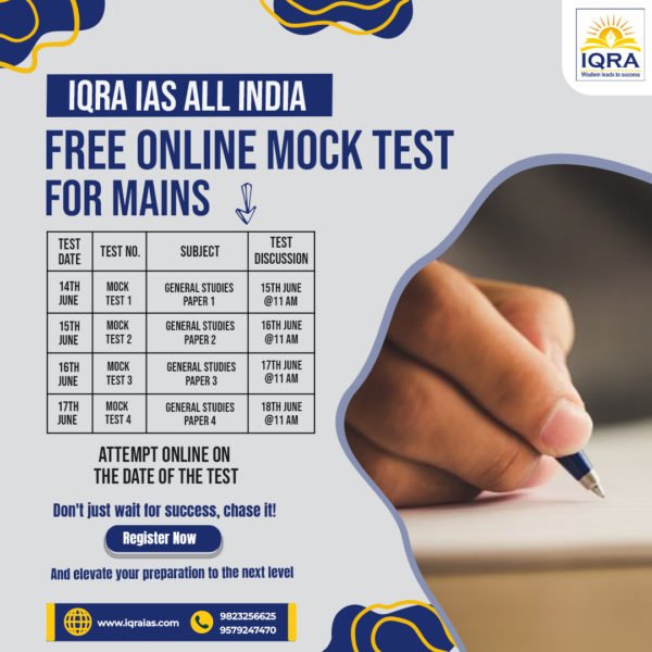 IQRA IAS All India Mock Test Mains: 2023 – IQRA IAS