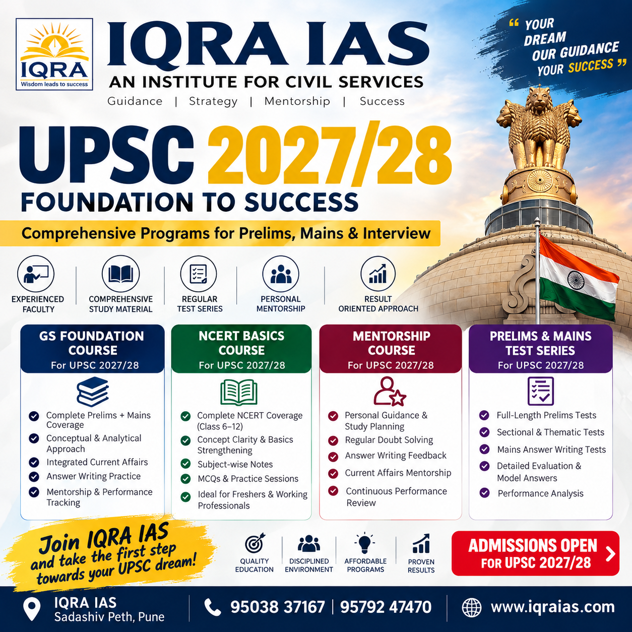 IQRA IAS UPSC 2027 admissions open